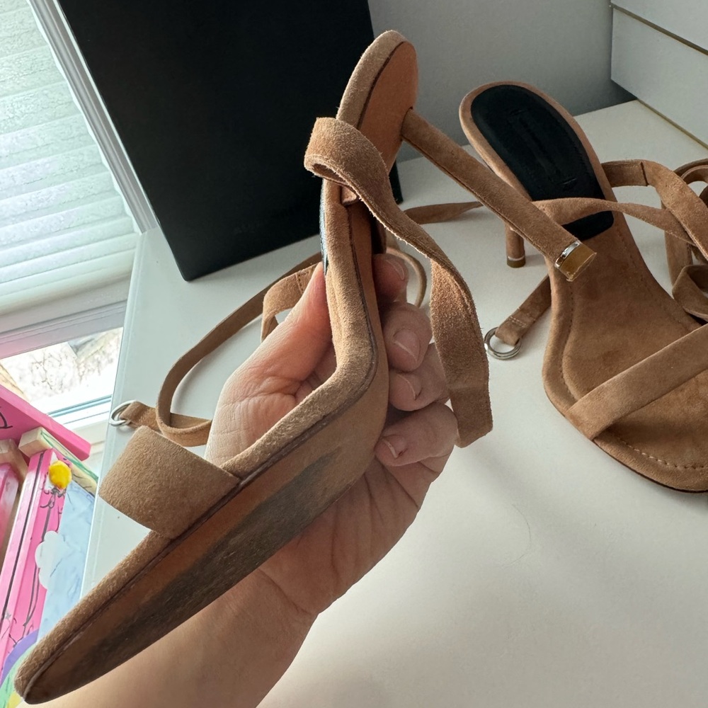Alexander Wang Tan Suede Heels - Picture 6 of 16